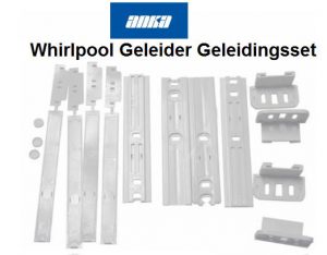  Whirlpool Geleider Geleidingsset, wit inbouw Koelkast,Whirpool Koelkast Onderdelen,Whirpool scharnieren inbouw Koelkast