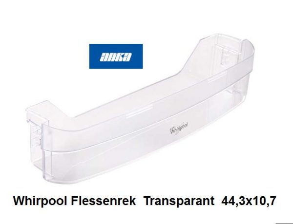 Whirpool Flessenrek  Transparant  44,3x10,7-9800