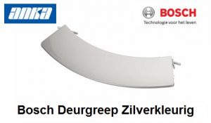 Bosch Deurgreep Gebogen, zilver,Bosch Deurgreep Gebogen, zilver ,Origineel Bosch Onderdelen, WFX3270, WFL148A, WFL121A,00490903 - 490903 ,  Bosch Deurgreep  Wasmachine,Bosch  Handgreep van Deur, Bosch Wasmachine Onderdelen,Bosch greep van deur Wasmachine