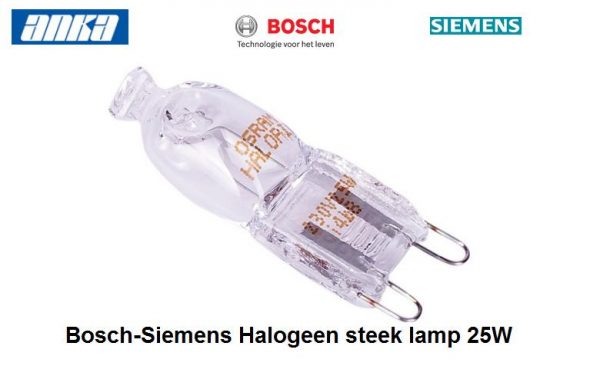 Bosch - Siemens Afzuigkap Halogeen steek lamp 607291, 00607291 = 66720ES Geschikt voor o.a. LC66BAS530