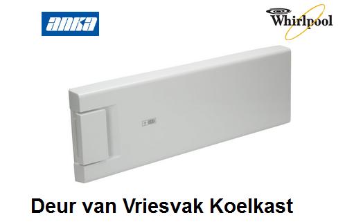 blauwe vinvis getuigenis Zakje 481244069308 Whirpool Vriesvak-deur compleet