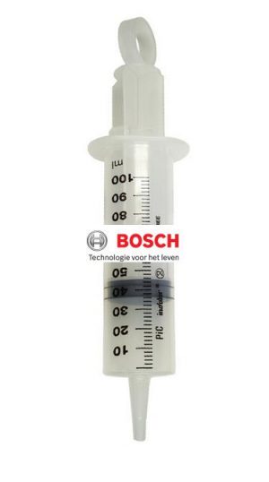 340007, 00340007 Bosch Spuit Steriele spuit, 100ml. Origineel Bosch Verpakking 1 zakje a 1 stuk