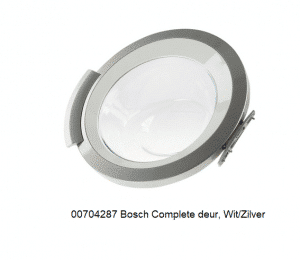 Bosch 704287, 00704287 Vuldeur Complete deur, Wit/Zilver verkrijgbaar bij ANKA