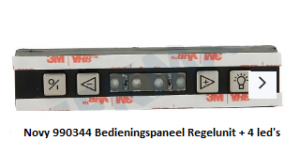 Novy 990344 Bedieningspaneel Regelunit + 4 led's verkrijgbaar bij ANKA