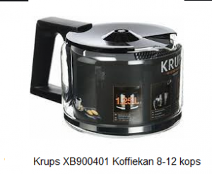 Krups XB900401 Koffiekan 8-12 kops, zwart verkrijgbaar bij ANKA
