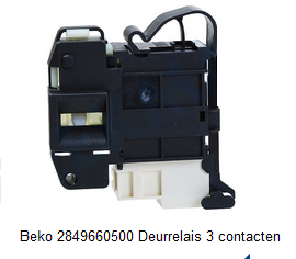 Beko 2849660500 Deurrelais 3 contacten verkrijgbaar bij Anka