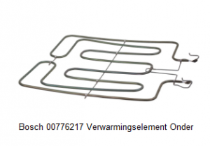 Bosch 776217, 00776217 Verwarmingselement Onder verkrijgbaar bij Anka