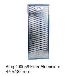 Atag 400058 Metaal Filter 470x182 mm. verkrijgbaar bij Anka
