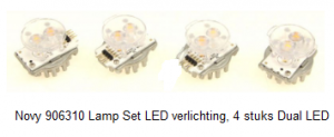 Novy 906310 Lamp Set LED verlichting, 4 stuks Dual LED verkrijgbaar bij Anka