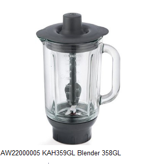 Kenwood AW22000005 KAH359GL Blender 358GL Glazen blender verkrijgbaar bij Anka