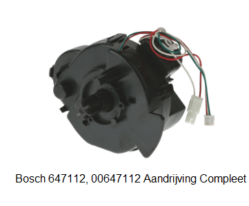 Bosch 647112, 00647112 Aandrijving Compleet verkrijgbaar bij Anka