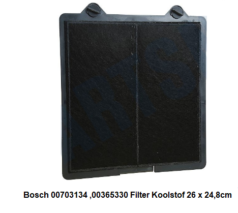 00365330-00703134 Bosch Afzuigkap Koolstoffilter 26 x 24,8 verkrijgbaar bij Anka