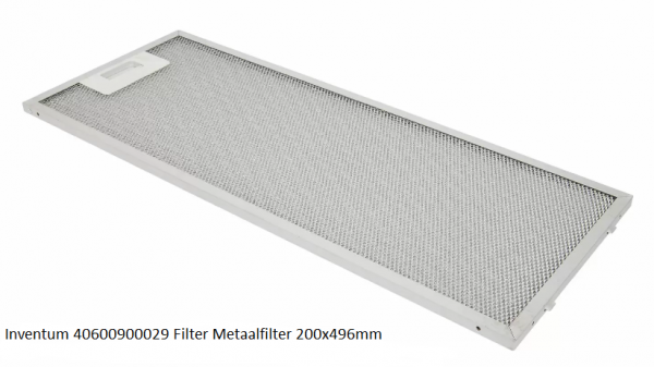 Inventum 40600900029 Filter Metaalfilter 200x496mm verkrijgbaar bij ANKAr
