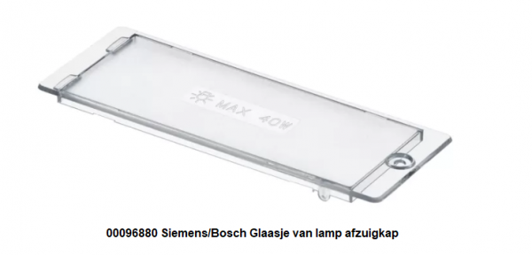00096880 Siemens/Bosch Glaasje van lamp afzuigkap direct leverbaar