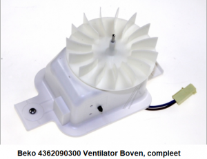Beko 4362090300 Ventilator Boven, compleet verkrijgbaar bij ANKA