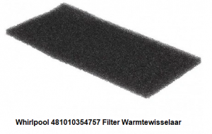 Whirlpool 481010354757 Filter Warmtewisselaar