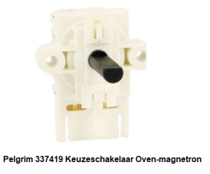 Pelgrim 337419 Keuzeschakelaar Oven-magnetron verkrijgbaar bij ANKA