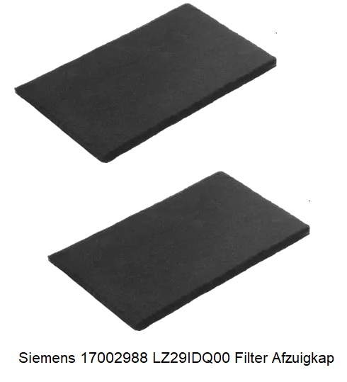 Siemens 17002988 LZ29IDQ00 Koolstoffilterfilter verkrijgbaar bij ANKA