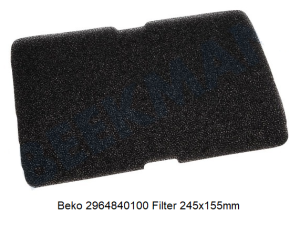 Beko 2964840100 Filter 245x155mm verkrijgbaar bij ANKA