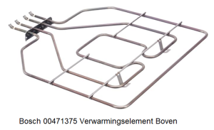 Bosch 00471375 Verwarmingselement Boven verkrijgbaar bij ANKA