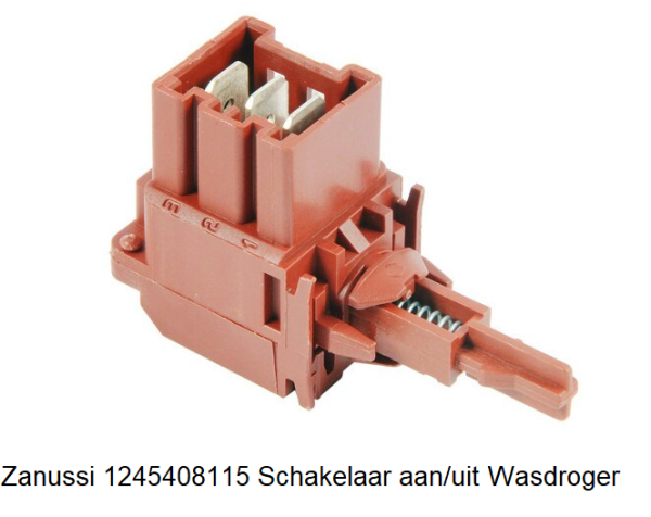 Zanussi 1245408115 Schakelaar aan/uit Wasdroger verkrijgbaar bij ANKA