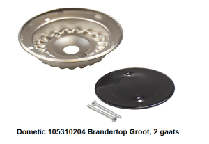 Dometic 105310204 Brandertop Groot, 2 gaats snel verkrijgbaar bij ANKA