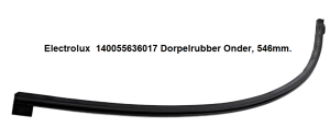 Electrolux 140055636017 Dorpelrubber Onder, 546mm. Direct leverbaar bij ANKA