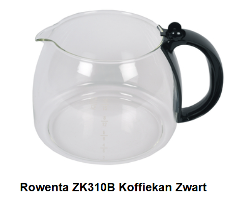 Rowenta ZK310B Koffiekan Zwart direct leverbaar bij AKA