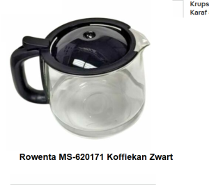 Rowenta MS-620171 Koffiekan Zwart verkrijgbaar bij ANKA