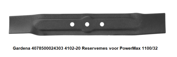 Gardena 4078500024303 4102-20 Reservemes voor PowerMax 1100/32 verkrijgbaar bij ANKA