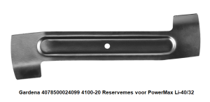 Gardena 4078500024099 4100-20 Reservemes voor PowerMax Li-40/32 verkrijgbaar bij ANKA