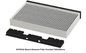 00705432 Bosch-Siemens Filter Koolstof 320x220mm verkrijgbaar bij ANKA