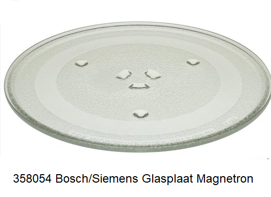 358054 Bosch/Siemens Glasplaat Magnetron verkrijgbaar bij ANKA