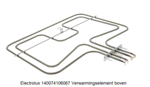 Electrolux 140074106067 Verwarmingselement boven verkrijgbaar boven