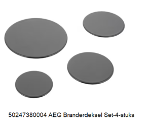 50247380004 AEG Branderdeksel Set 4 stuks, zwart