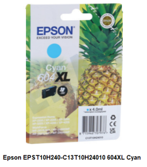 Epson EPST10H240-C13T10H24010 604XL Cyan verkrijgbaar bij ANKA