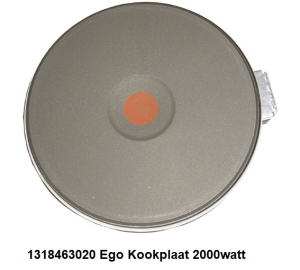 1318463020 Ego Kookplaat 2000watt verkrijgbaar bij ANKA