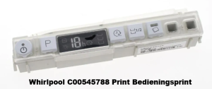 Origineel Whirlpool C00545788 Print/Bedieningsprint