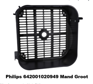 Philips, geschikt voor AirFryerOrigineelnummer642001020949EAN-nummer8713411340505Artikelnummer9.27.19.81-0Verpakking1 verpakking á 1 stuk