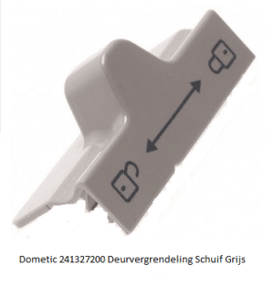 Dometic 241327200 Deurvergrendeling Schuif Grijs verkrijgbaar bij Anka