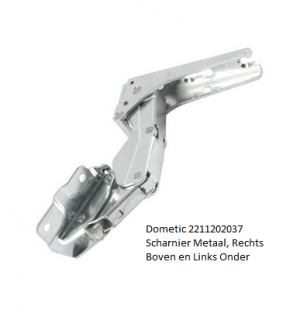 Dometic 2211202037 Scharnier Metaal, Rechts Boven en Links Onder verkrijgbaar bij Anka