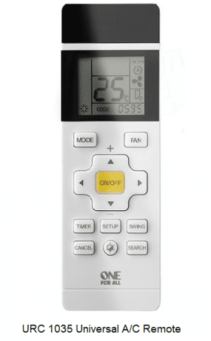 One For All URC 1035 Universal A/C Remote verkrijgbaar bij Anka