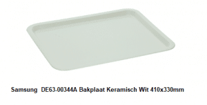 Samsung DE63-00344A Bakplaat Keramisch Wit 410x330mm